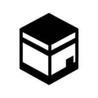 kaaba icon illustration isolated vector