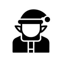 elf man icon isolated vector