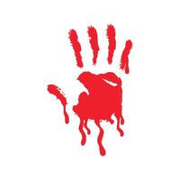 red hand day design of red hand isolated vector