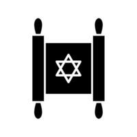 torah scroll icon isolated vector