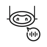 chatbot smart service icon illustration vector