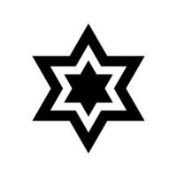 david star icon isolated vector