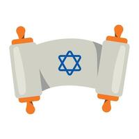 torah scroll illustration vector