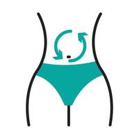 icon of anorexia design vector