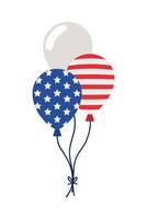 presidents day balloons illustration design vector