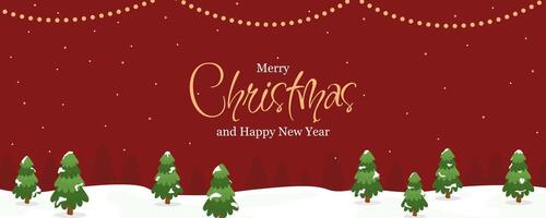 Christmas banner design in flat design vector