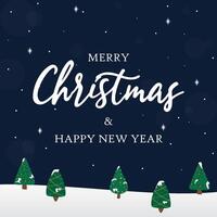 Christmas greeting design in flat design vector