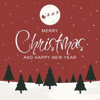 Christmas background design in flat design vector
