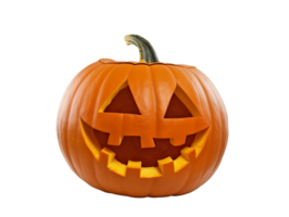 Carved Pumpkin for Halloween Isolated on Transparent png