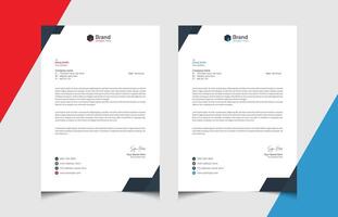 Minimal creative abstract professional corporate modern business proposal letterhead design template vector