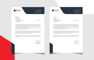 Professional Creative Modern Letterhead Design. Corporate Business Proposal vector