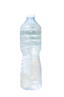 Empty used water bottle isolated on transparent background. format for design png