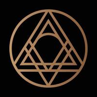 A Harmonious and Balanced Sacred Geometry Logo Design vector