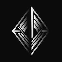 A Sharp and Angular Monogram Logo Design vector