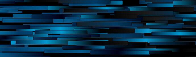 Dark blue stripes abstract geometric tech background vector