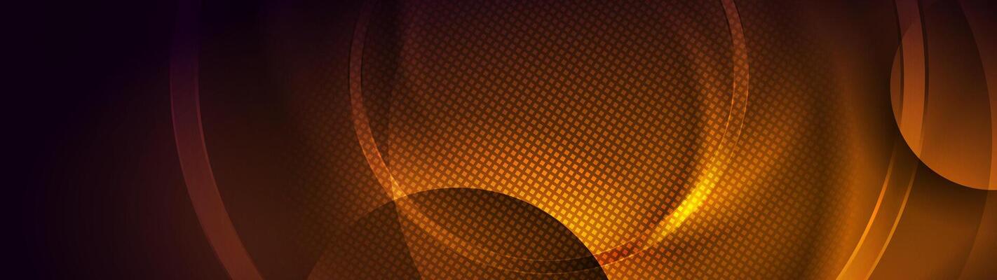 Bright orange glowing abstract tech background