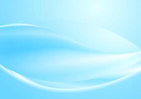 Abstract blue white smooth blurred waves background vector