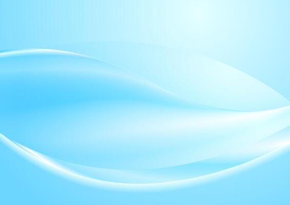 Abstract blue white smooth blurred waves background