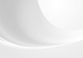 Abstract white grey smooth blurred wave background vector