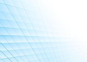 Blue white minimal geometric grid abstract background vector