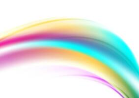 Colorful smooth waves abstract elegant background vector