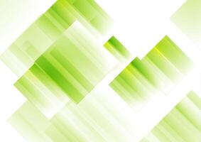Green white abstract minimal background with glossy squares vector