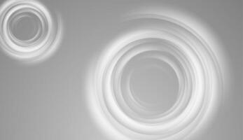 Grey white glowing shiny circles abstract background vector