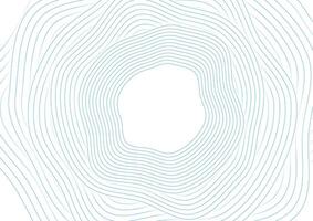 Blue curved linear circles abstract minimal background vector