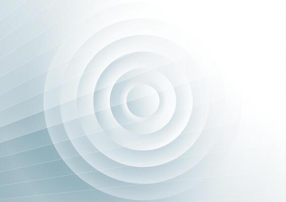 Blue white abstract minimal background with glossy circles