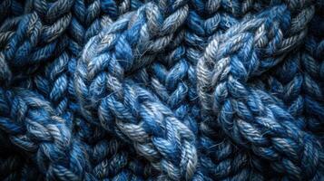 Close-up of woolen knit texture background photo