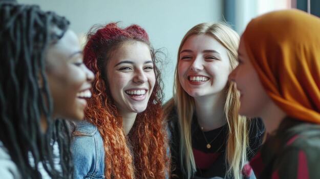 Students learning foreign language in class photo