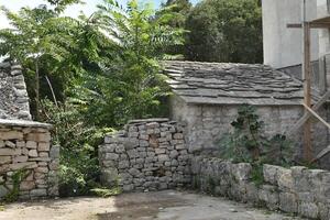 View of Lumbarda on the island of Korcula in the Adriatic sea off the coast of Croatia. photo