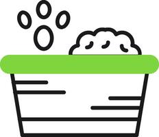 Cat litter box Icon Design vector