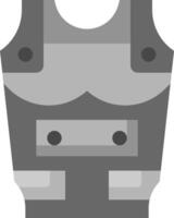 A gray vest with a black collar vector