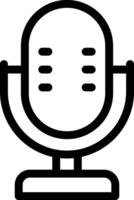 A microphone icon on a white background vector