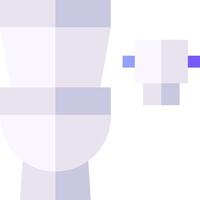 A toilet and a toilet seat vector