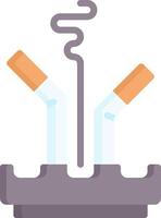Cigarettes and ashtray vector