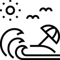 Beach illustration design vector
