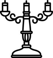 Candleholder illustration design vector