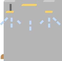 A gray box with a blue light on top vector