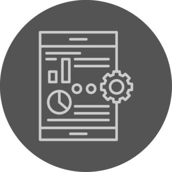 Real-time data Icon Design Symbol vector