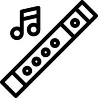 Flute illustration design vector