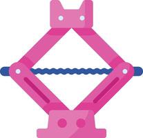 A pink robot with a chain attached to it vector