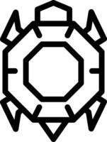 A turtle with a star on its back vector