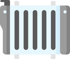 A radiator with a black and white design vector
