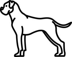 Great dane coloring pages vector