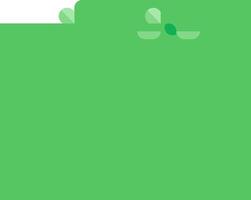 A green apple logo with a leaf on it vector