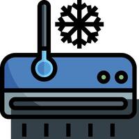 A vacuum cleaner with a snowflake on it vector