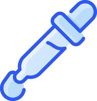 A syringe with a needle on it vector
