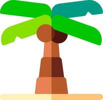 Palm tree illustration design vector